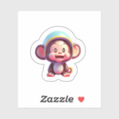 Baby Niedlich Monkey Aufkleber (Blatt)