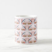 Baby niedlich Narwhal Ozeanseashells Kaffeetasse (Mittel)