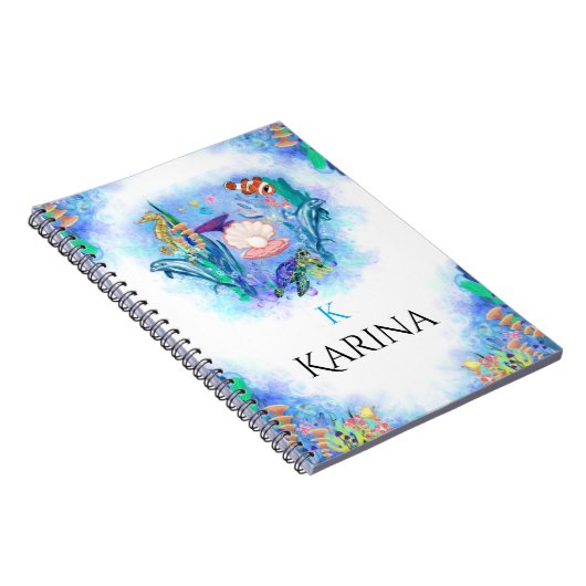 Baby "niedlich Ocean Sea Animals" Notizblock (Rechte Seite)