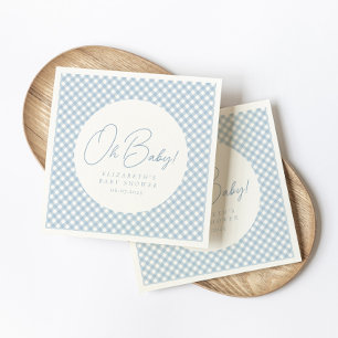 Baby niedliche Gingham Babydusche Serviette