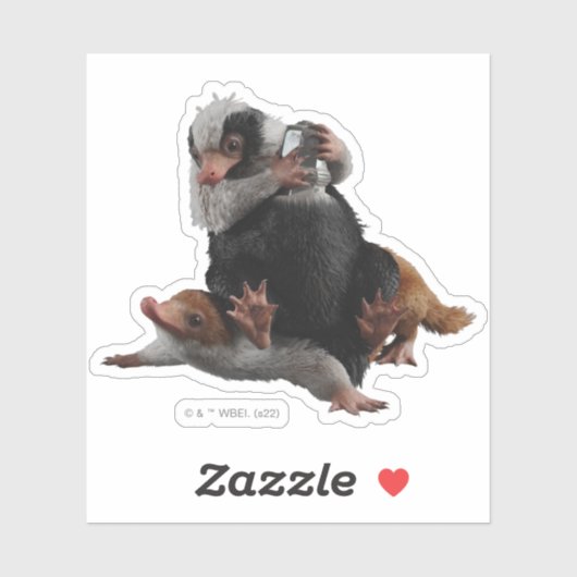 Baby Nifflers Find A Prize Aufkleber (Blatt)