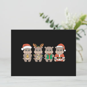 Baby-Nilpferd Moo Deng Weihnachten