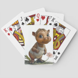 Baby-Nilpferd-Spielkarten Spielkarten
