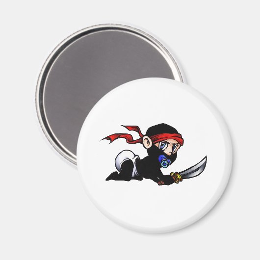Baby Ninja Säugling Ninjutsu Magnet (Vorderseite/Rückseite)