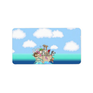 Baby Noahs Arche Hersheys Adressaufkleber