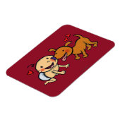 Baby Nose Kisses vom Hund Magnet (Linke Seite)