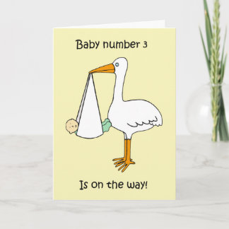 Baby Nummer 3 ist unterwegs Karte