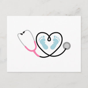 Baby Nurse Postkarte