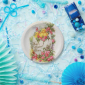 Baby Oaster Chicks und Rose Papier Teller (Party)