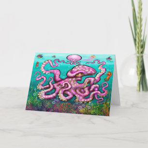 Baby Octopus Card Karte