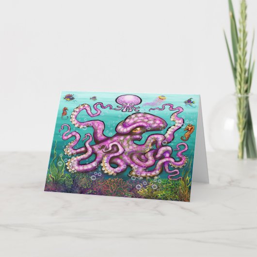Baby Octopus Card Karte (Vorderseite)