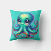 "Baby Octopus Ocean Fun" Kissen (Rückseite)
