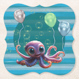 Baby Octopus Paper Untersetzer