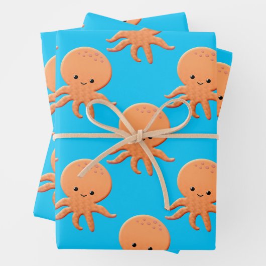 Baby Octopus Pattern Geschenkpapier Set (Beispiel)
