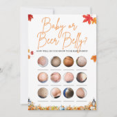 BABY ODER BIER BELLY Baby Dusche Spiel KLEINE PUMP Einladung (Vorderseite)