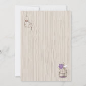 Baby oder Brautparty - Käfige und Jars Einladung (Rückseite)