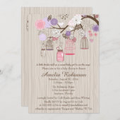 Baby oder Brautparty - Käfige und Jars Einladung (Vorne/Hinten)