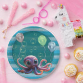 Baby-Oktopus-Papierplatte Pappteller (Party)