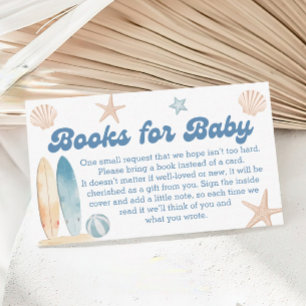 Baby on Board Beach Baby Showbücher für Baby Begleitkarte