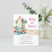 Baby on board Beach Surf Kinderdusche einladen (Stehend Vorderseite)