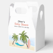 Baby on board Beach Surfing Baby Dusche Geschenkschachtel (Geöffnet)
