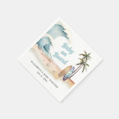 Baby on board Beach Surfing Baby Dusche Serviette (Ecke)