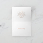 Baby on Board Beach Theme Baby Dusche Dankeskarte (Innenseite)