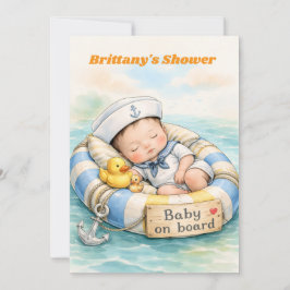 Baby on Board Digitaler Download Dusch-Einladung Einladung