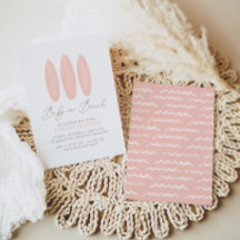 Baby on Board Pink Surfboard Girl Baby Shower