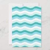 Baby on board Surf Baby Shower Invitations Girl Einladung (Rückseite)