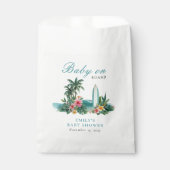 Baby On Board Surf Beach Baby Shower Geschenktütchen (Vorderseite)