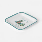 Baby On Board Surf Beach Baby Shower Pappteller (Gewinkelt)