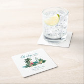 Baby On Board Surf Beach Baby Shower Rechteckiger Pappuntersetzer (Vor Ort)