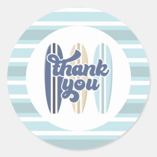 Baby on board Surfboard Baby Showroom Vielen Dank Runder Aufkleber