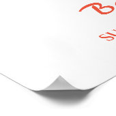 Baby on board surfing Baby Dusche Empfang Poster (Ecke)