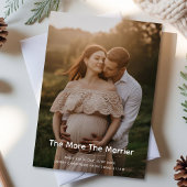 Baby On Board Weihnachtsankündigung Foto Karte