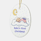 Baby on Cloud First Christmas Ornament (Links)