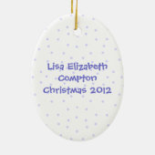 Baby on Cloud First Christmas Ornament (Hinten)