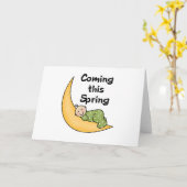 Baby on Moon Spring Karte (Gelbe Blume)