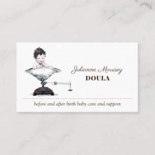 Baby On Scale Midfrau Doula Business Card Visitenkarte