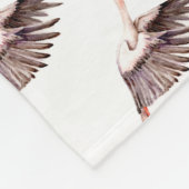 Baby on Stork Fleecedecke (Ecke)