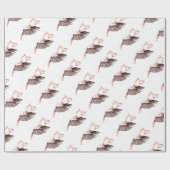 Baby on Stork Geschenkpapier (Flach)