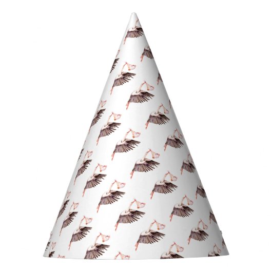 Baby on Stork Partyhütchen (Vorderseite)