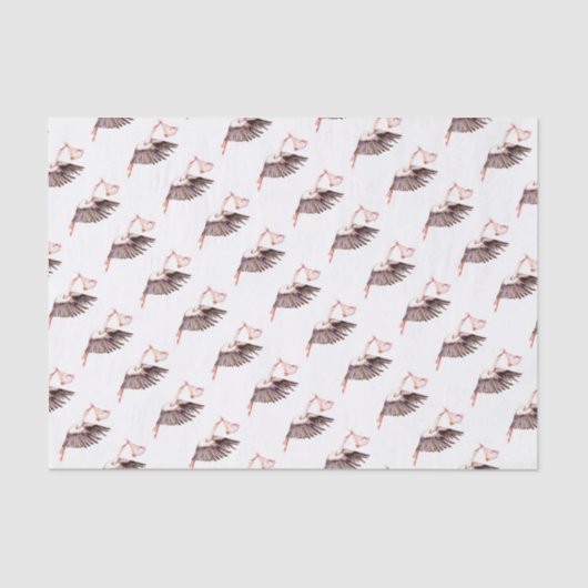 Baby on Stork Seidenpapier (Vorderseite)