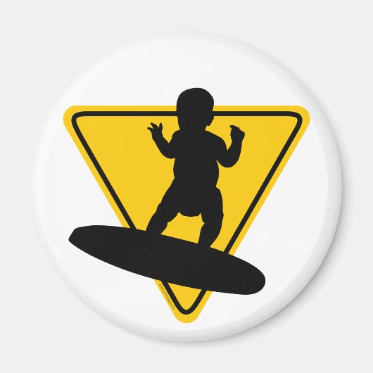 Baby on (Surf) Board Magnet (Vorne)