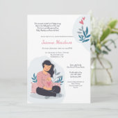 Baby on Way Baby Shower Einladung (Stehend Vorderseite)