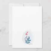 Baby on Way Baby Shower Einladung (Rückseite)