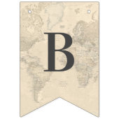 Baby on Way World Travel Map Dusche Sprinkle Wimpelkette (Dritte Fahne)