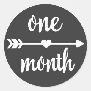 Baby One Month Meilenstein Stickers