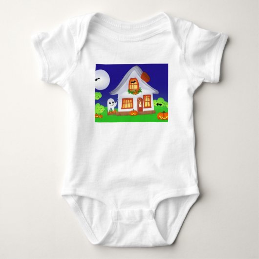 Baby One Stück mit Halloween-Bild Strampler (Vorderseite)